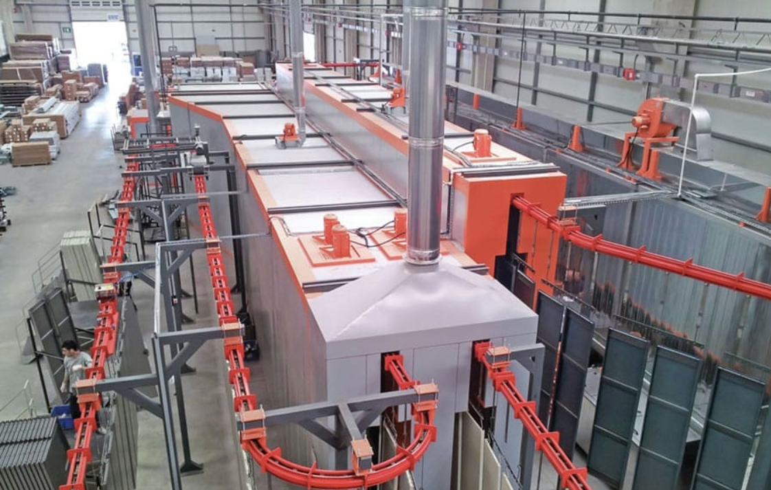 powder coating line
